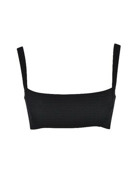 House of CB Black Bandeau Crop
